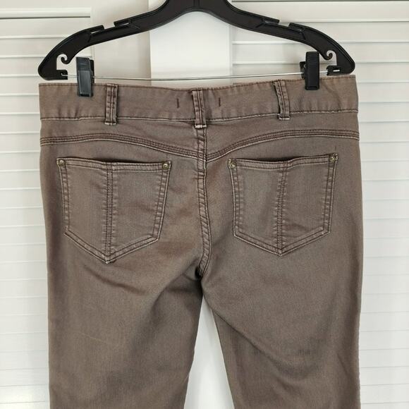 Free People Skinny Jeans Women 28 Mid Rise Taupe 5 pocket 61855-16525 - Picture 6 of 8